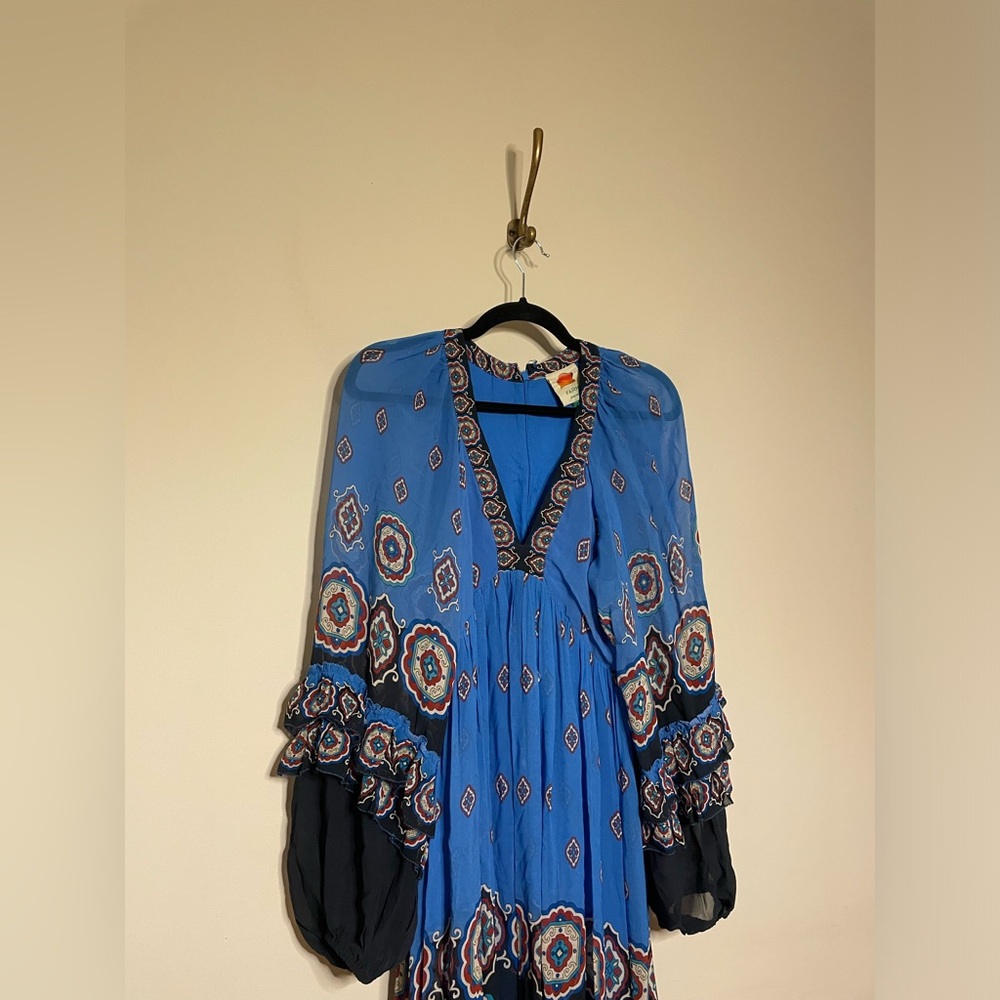FARM Rio Blue Ainika Tiles Maxi Dress - Picture 9 of 16